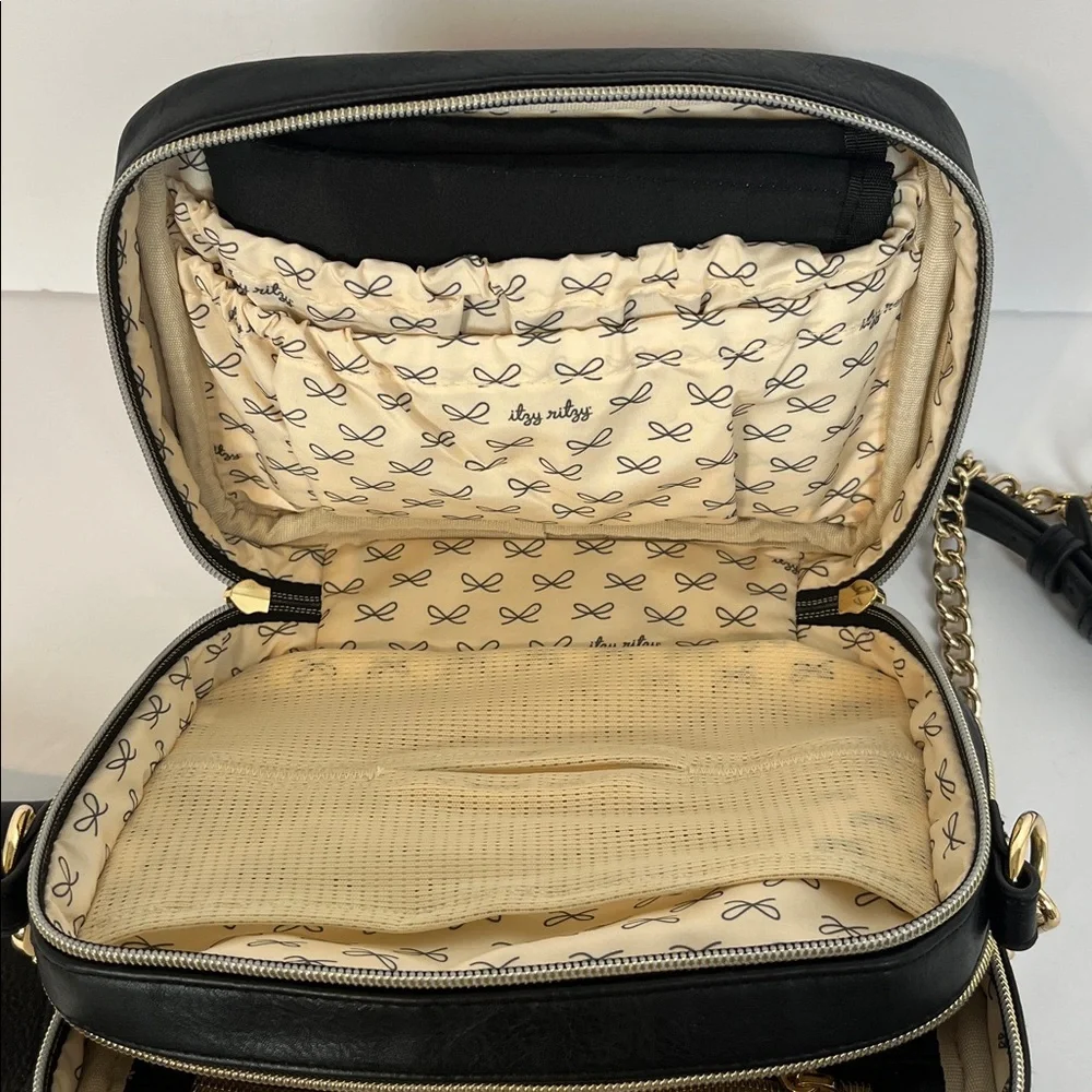 Itzy Ritzy The Double Take Crossbody Diaper Bag Kelly Tweed Classic Preppy Baby